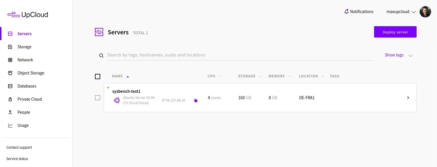 Creating new Cloud Server