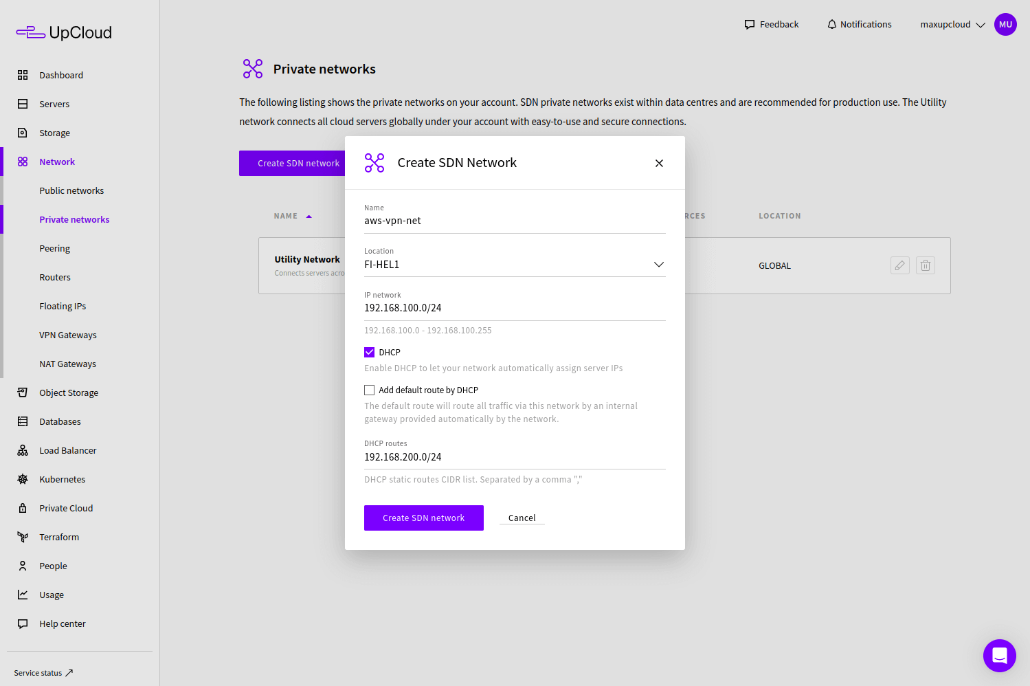 upcloud-private-network-create