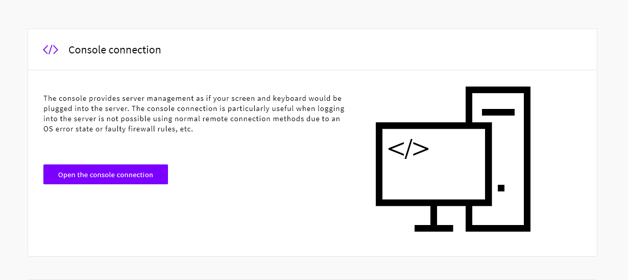 web console