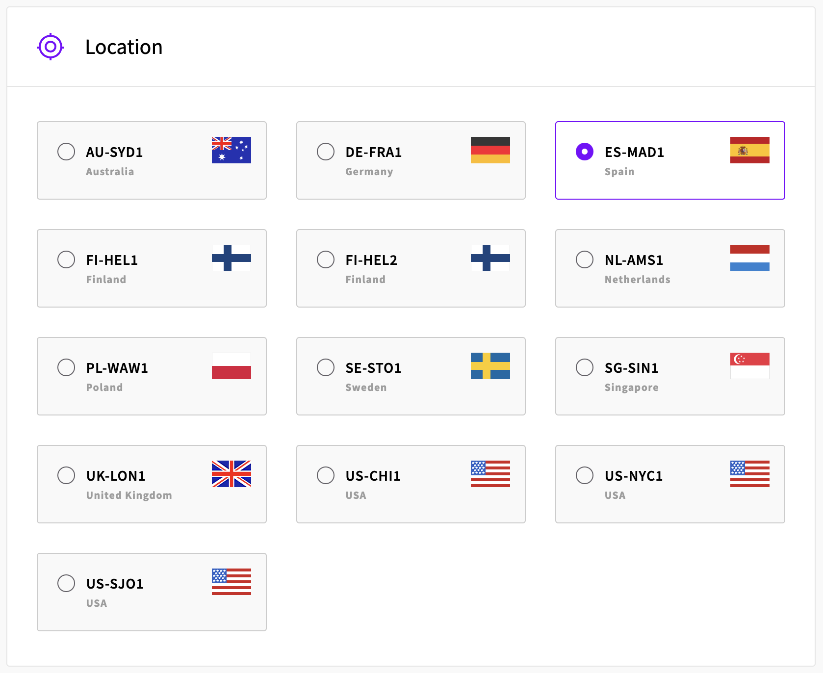 server locations