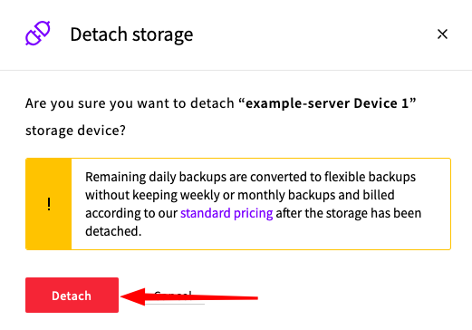 backups warning