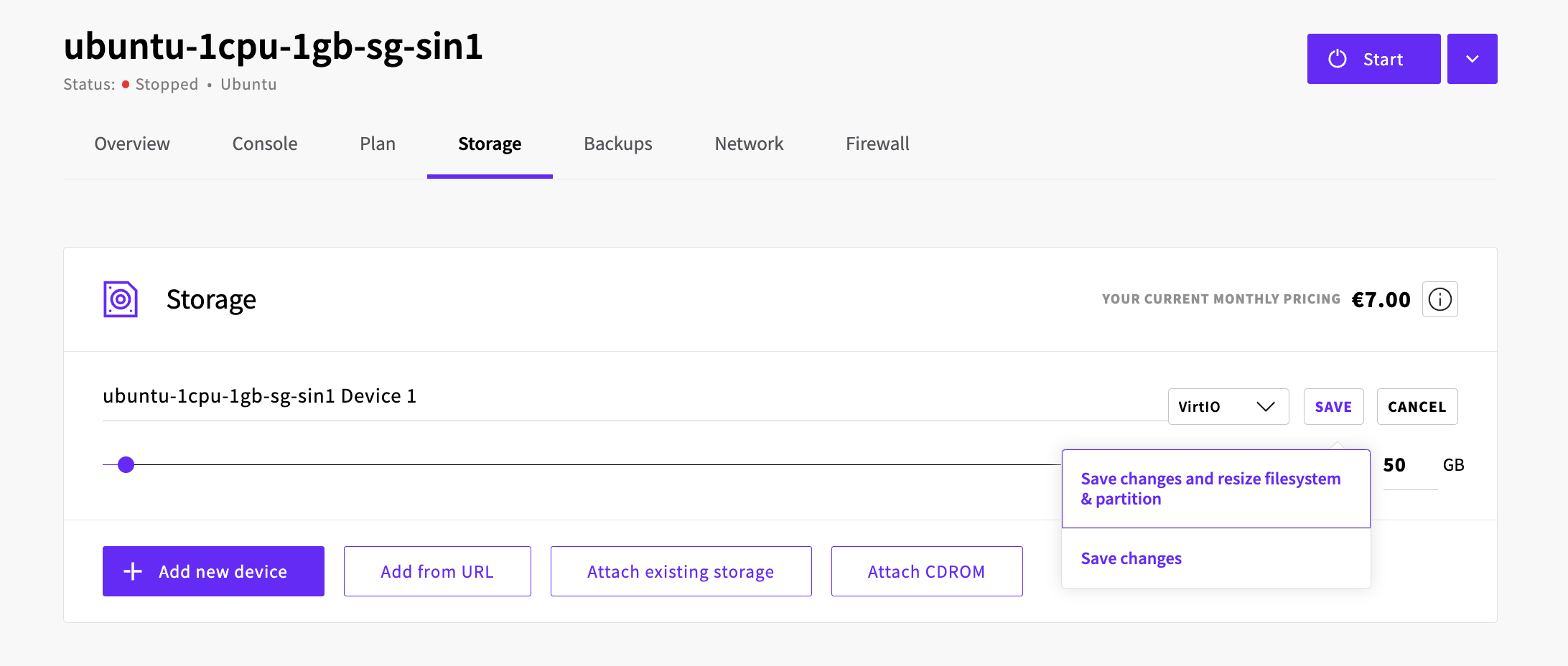 Automatically resize filesystem