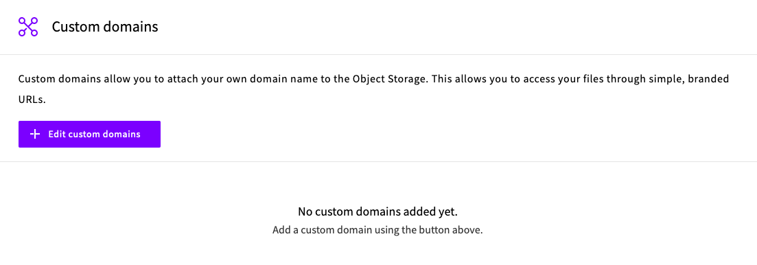 Custom domains