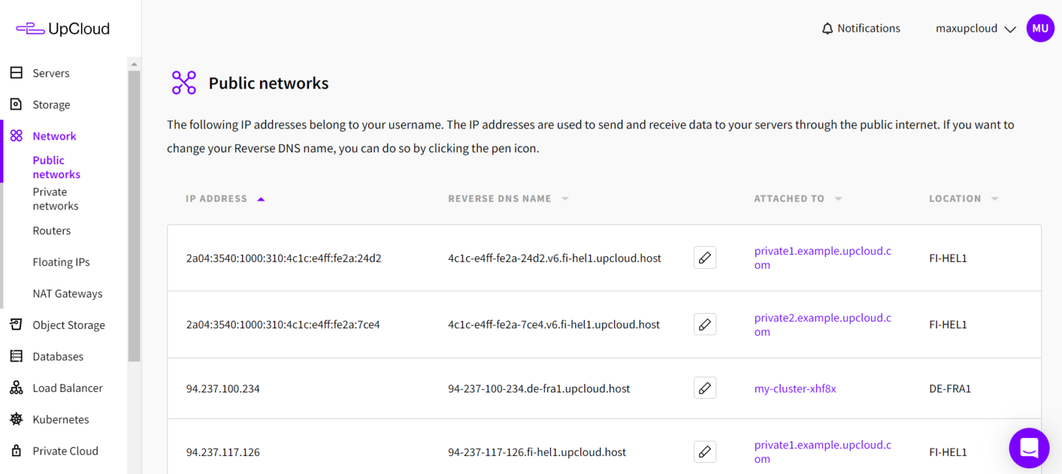 Public networks