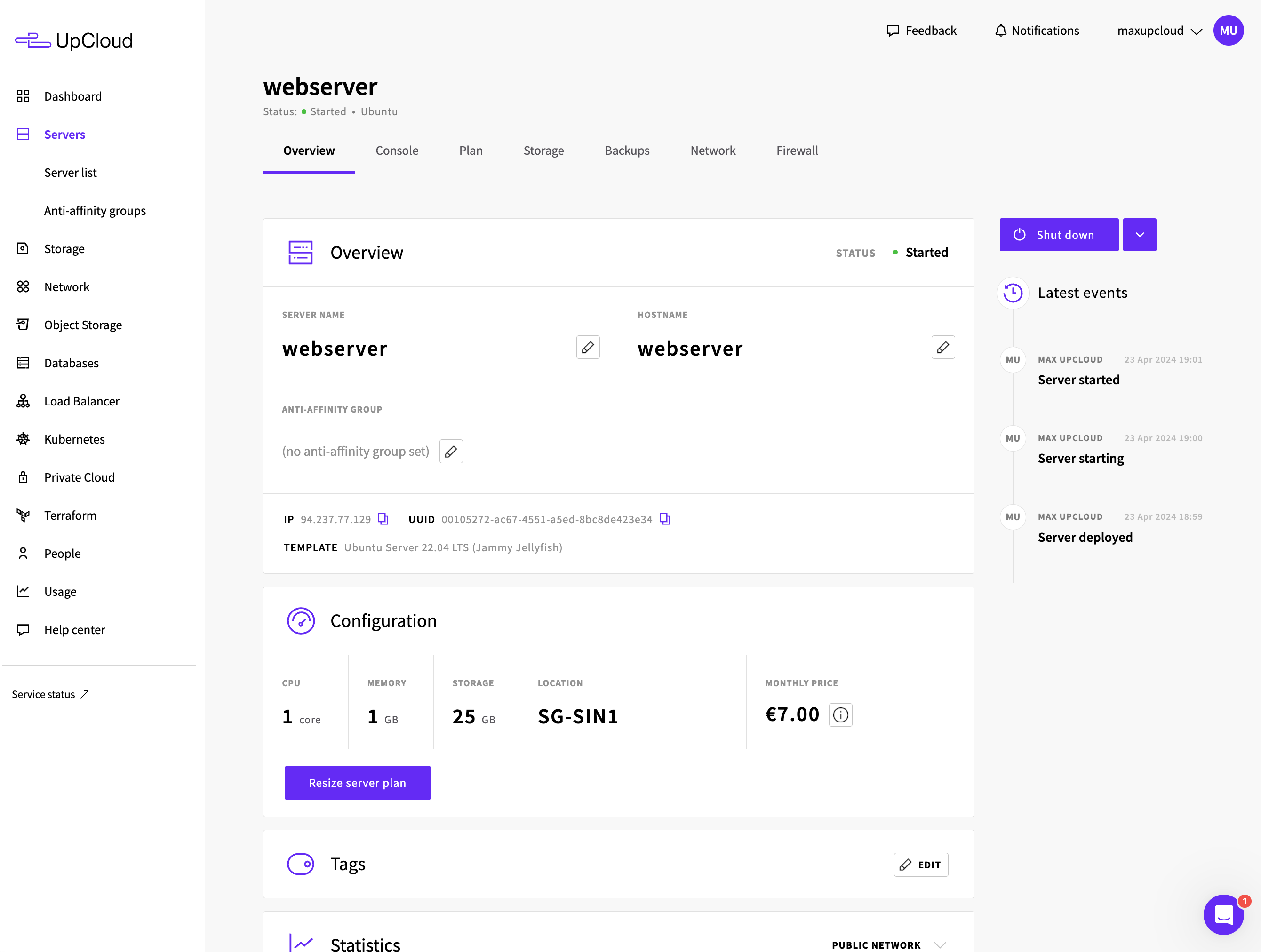 Server overview