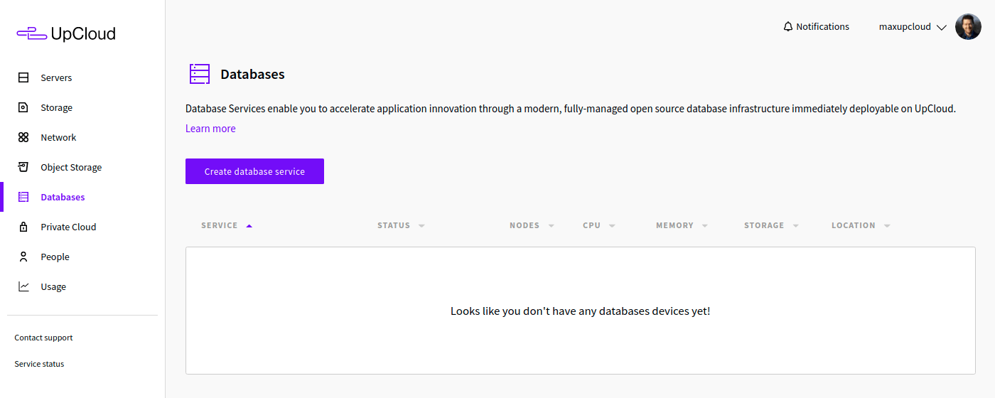UpCloud Managed Databases