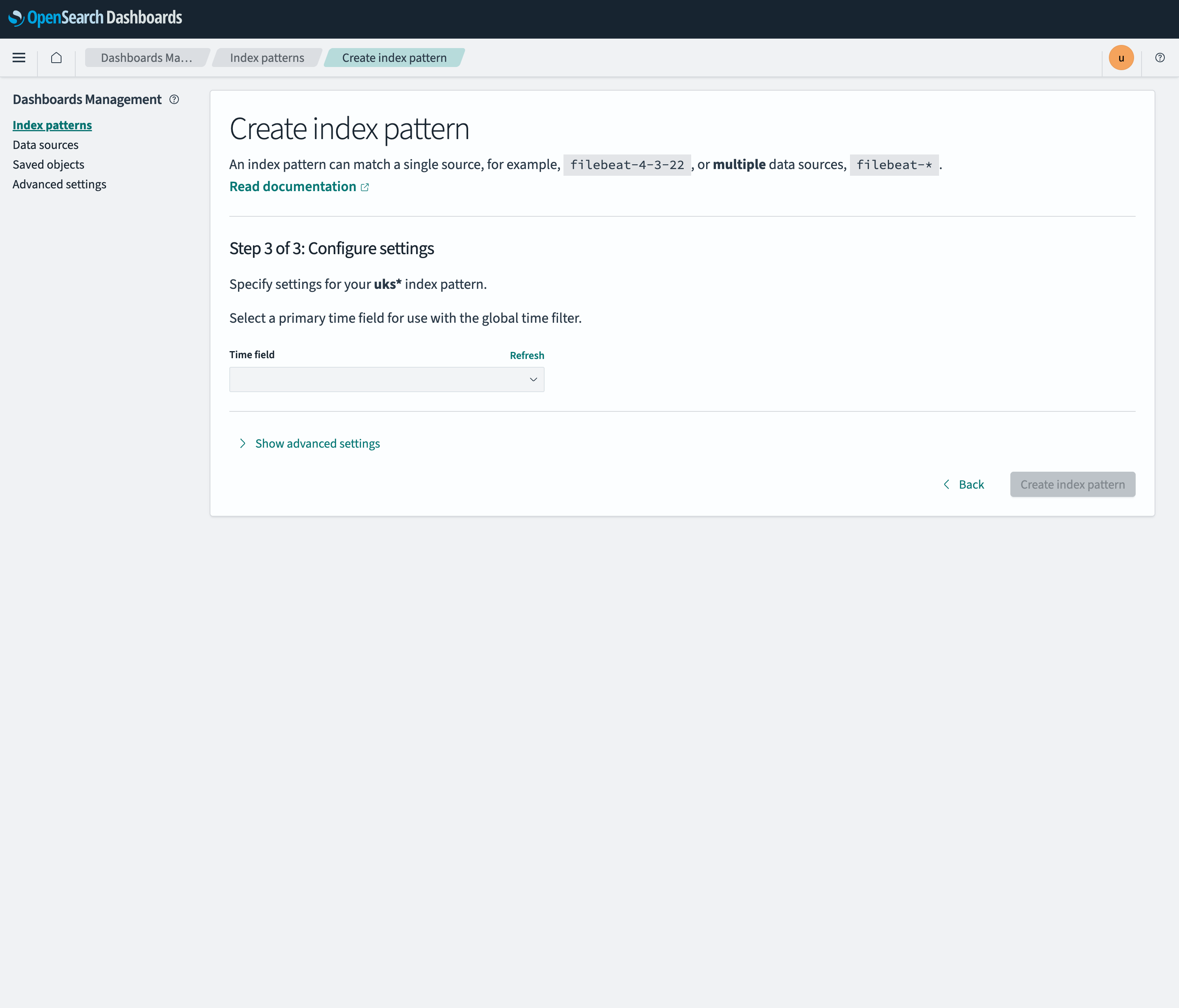 Configure settings