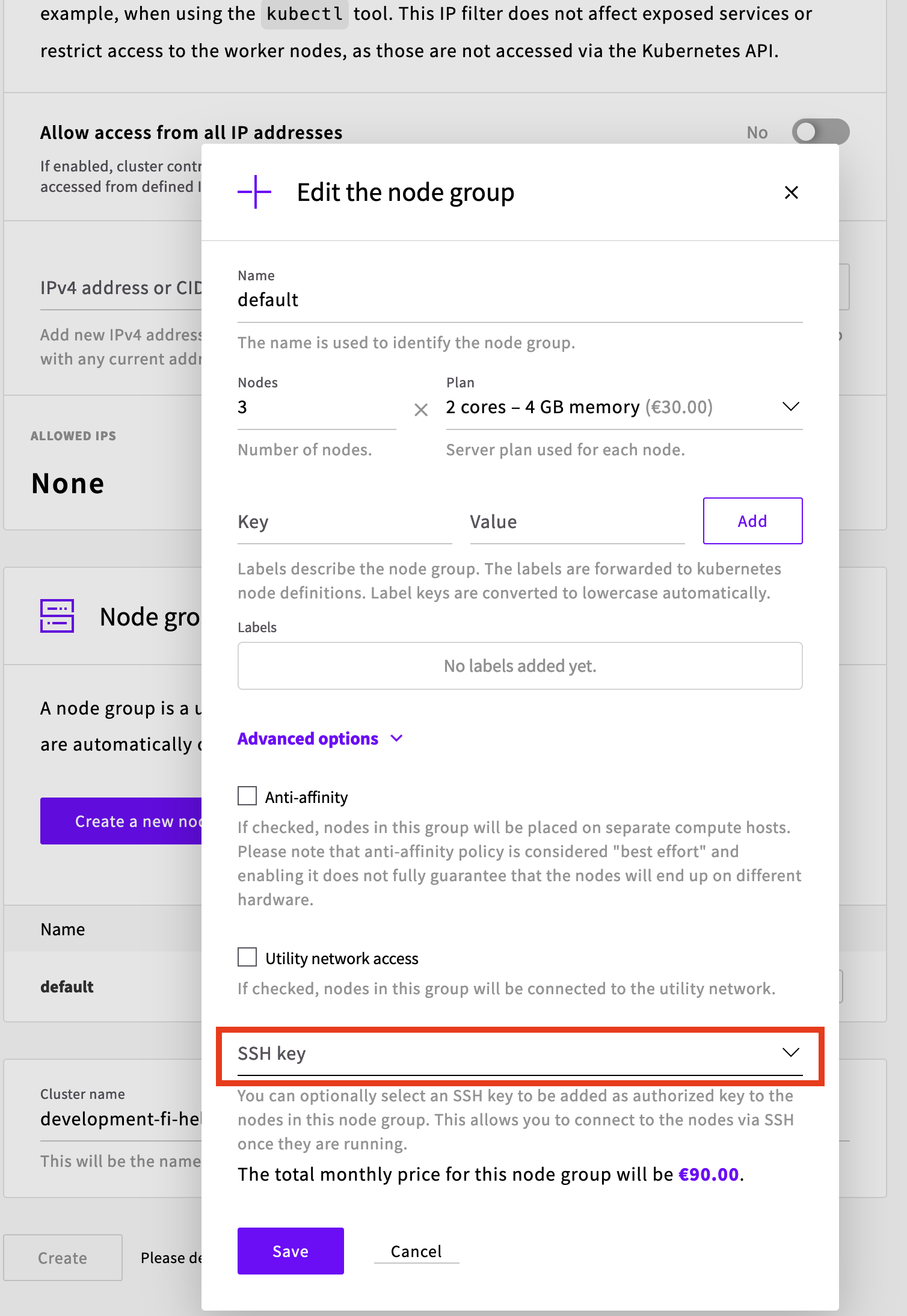 Add SSH key