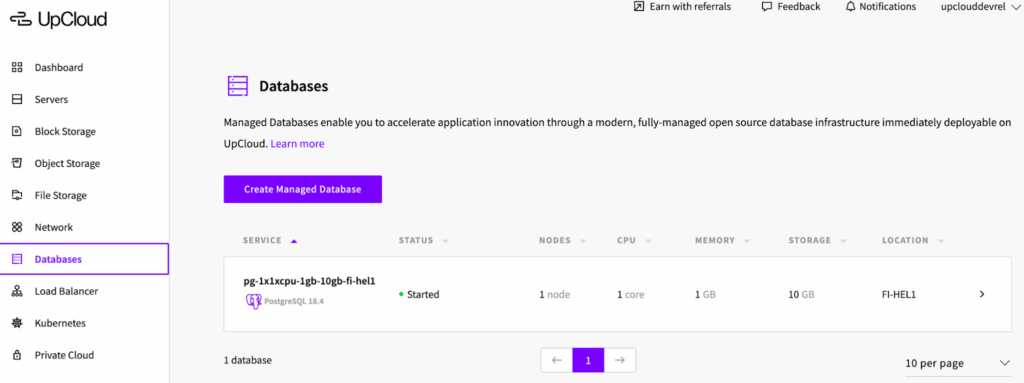 1 managed databases - Installing pgvector on UpCloud Managed PostgreSQL