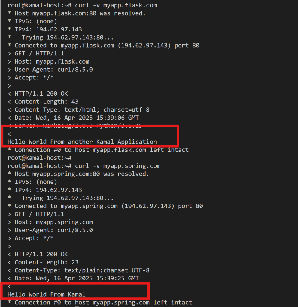 11 kamal test app output - Kamal: A Beginner’s Guide to Deployment and Setup on UpCloud