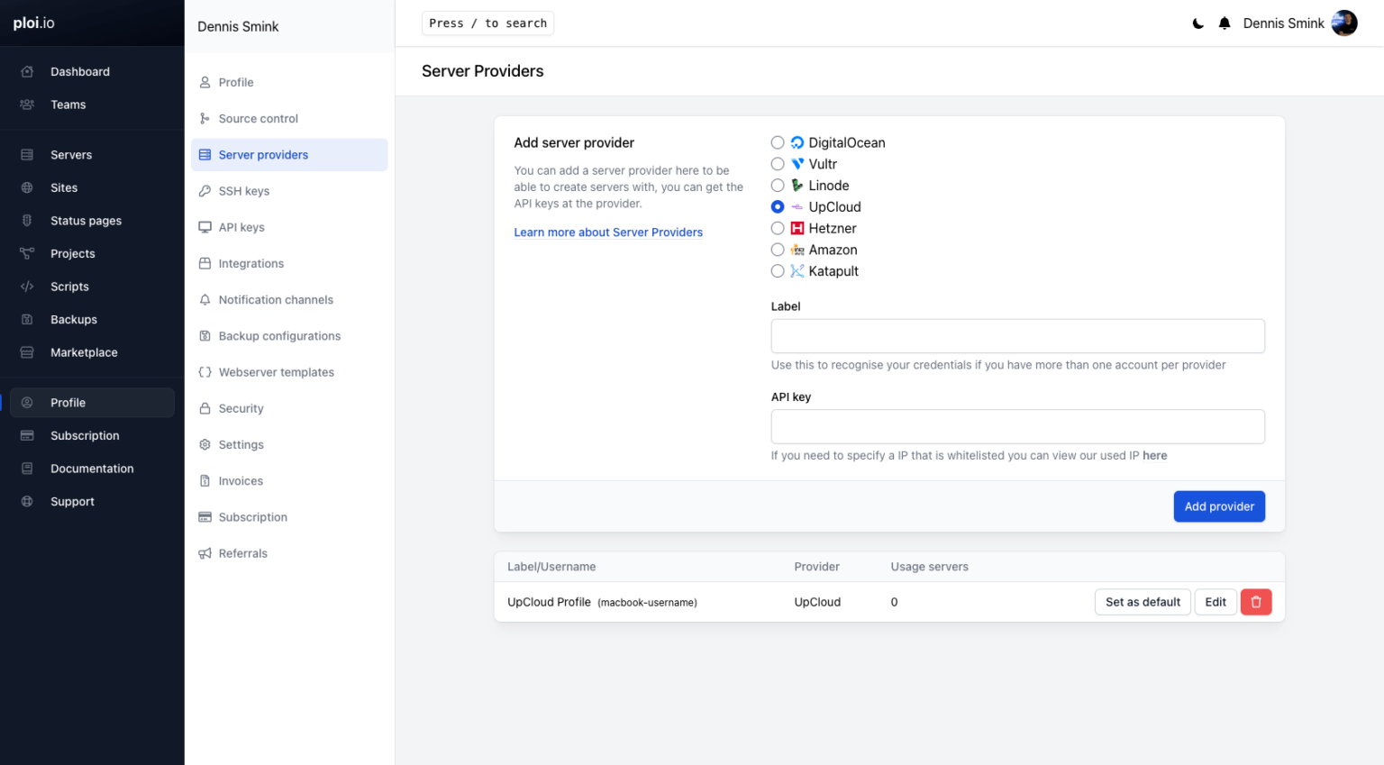 How To Start Deploying Websites With Ploi - UpCloud