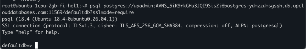 6 connect managed databases - Installing pgvector on UpCloud Managed PostgreSQL