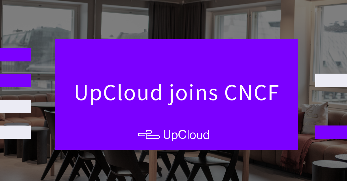 UpCloud joins CNCF