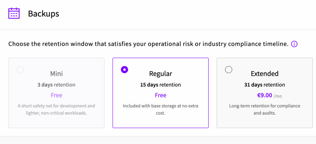 backups - What You Get When You Choose UpCloud’s Managed Databases