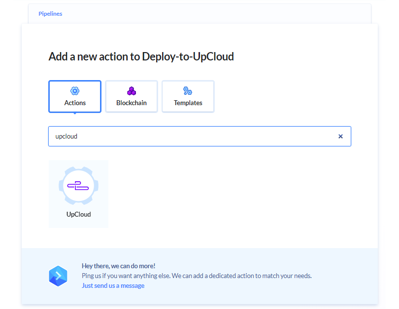 Buddy action upcloud