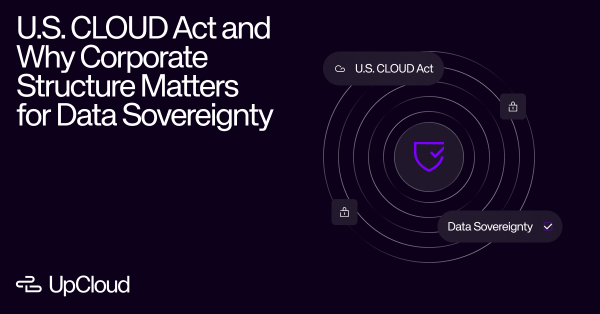 Blog Post About The U.s. Cloud Act And Why Corporate Structures Matters For Data Sovereignty.