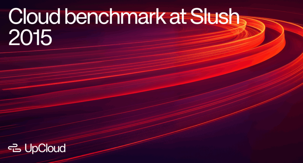 Cloud benchmark at Slush 2015.