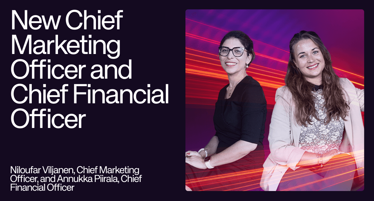 News regarding the new Chief Marketing Officer and Chief Financial Officer of UpCloud.