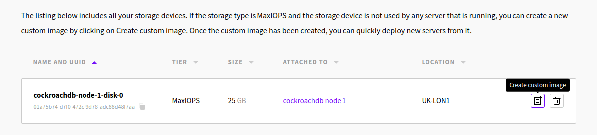 Creating a custom CockroachDB image