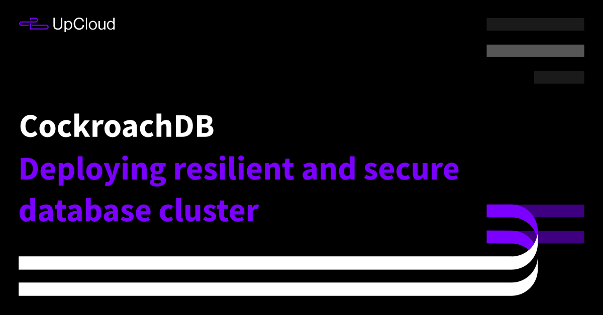 Deploying resilient and secure database cluster