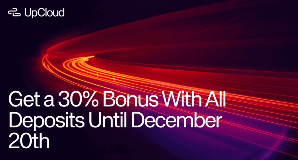 Limited time offer for a 30% bonus.