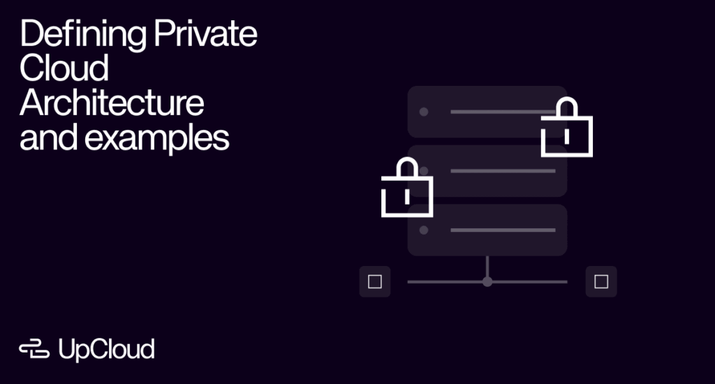 All-black thumbnail with white text for a blog post that educates the reader about Private Cloud.