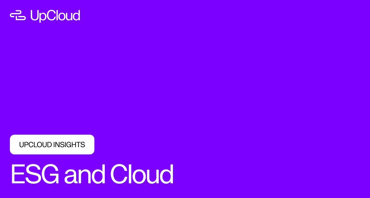 Insights about ESG and Cloud, and the benefits of adopting cloud technology to elevate ESG efforts.
