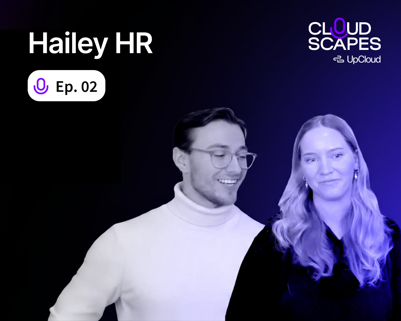 Podcast episode featuring two speakers.