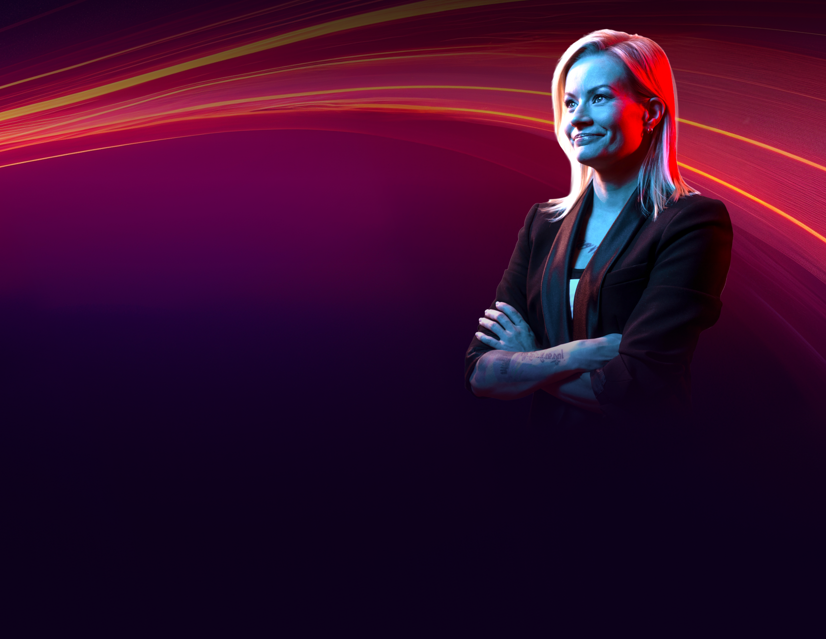 Hero shot of Susanna, for company pages