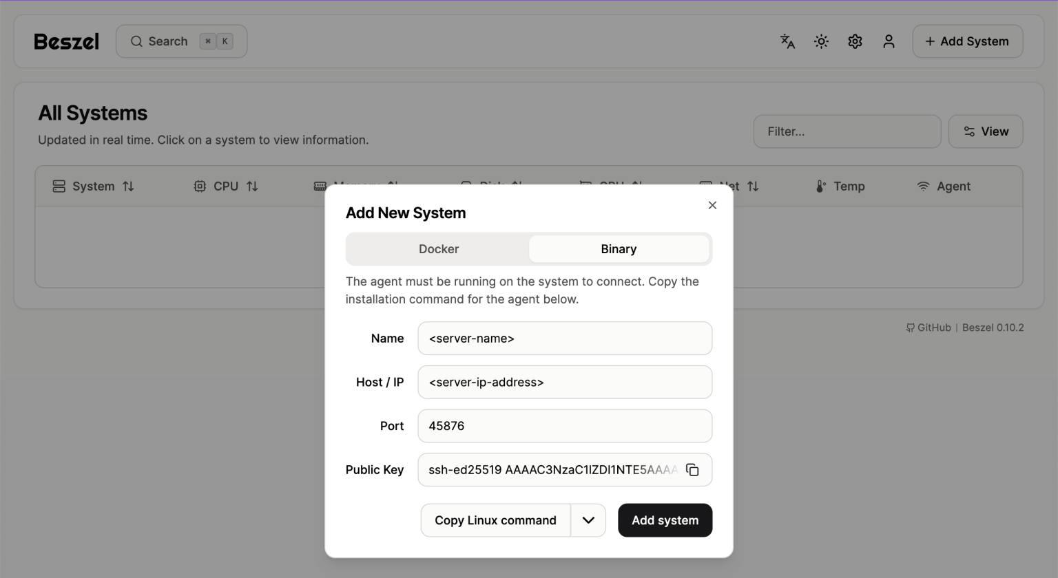 How To Setup Basic Server Monitoring With Beszel - UpCloud