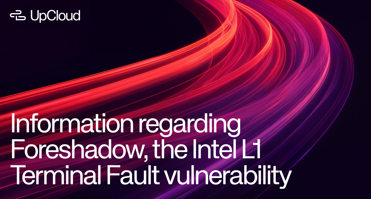 Information regarding Foreshadow, the Intel L1 Terminal Fault vulnerability.