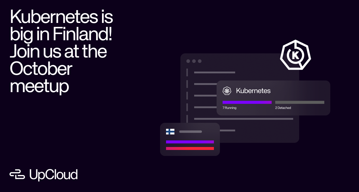 Kubernetes is big in Finland! Join us at the October meetup.