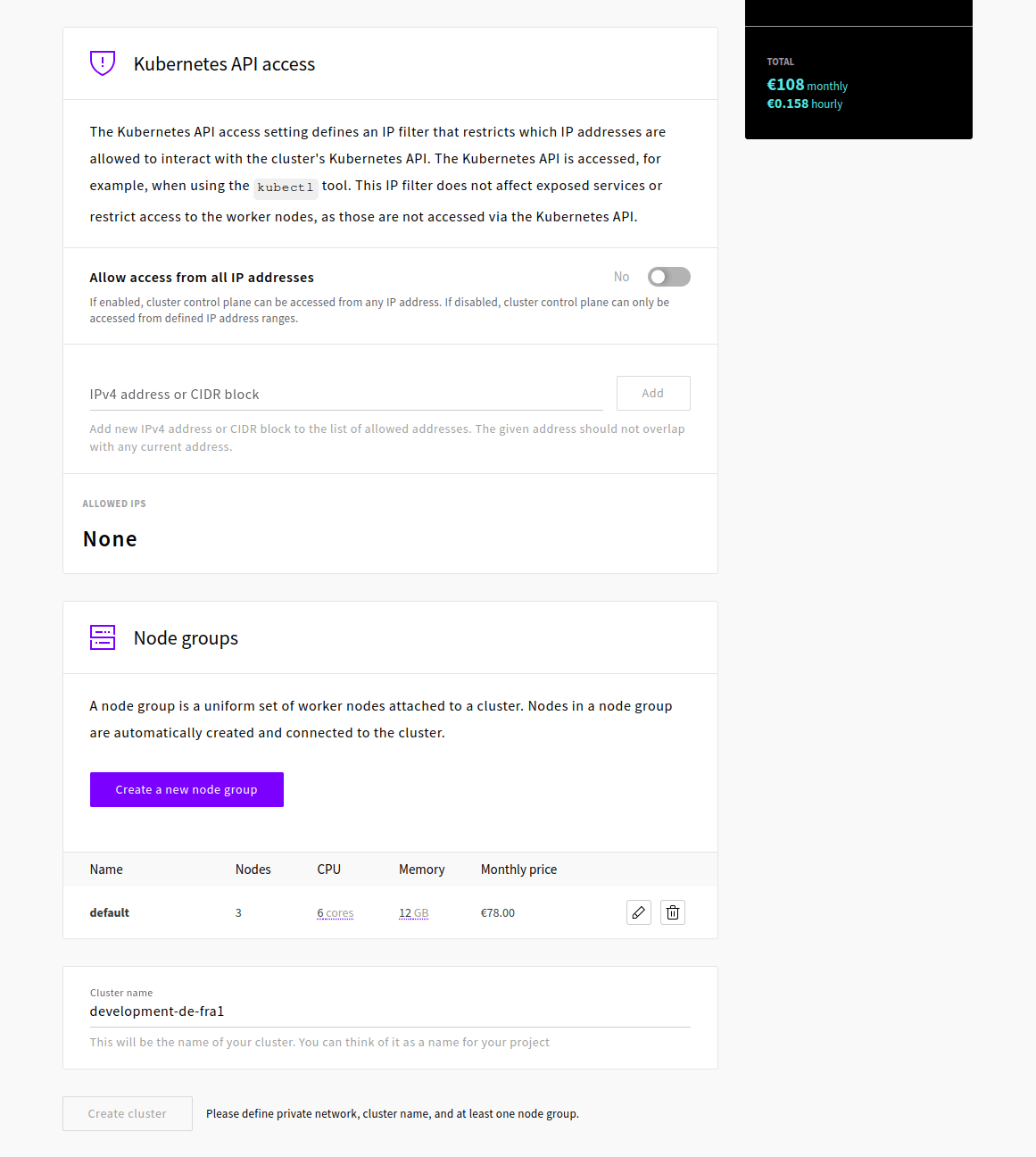 managed kubernetes configuration 2 - How to get started with Managed Kubernetes®