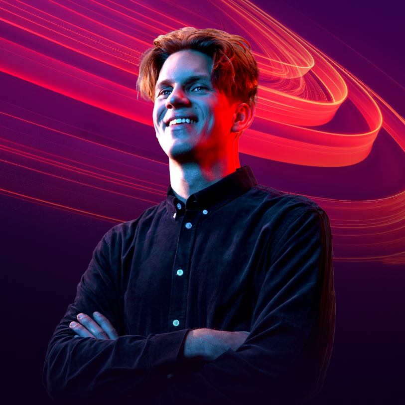 Hero shot of Miika for event page speaker profiles