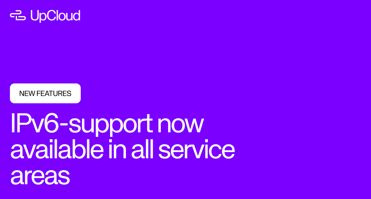 Blog post with title "IPv6-support now available in all service areas".