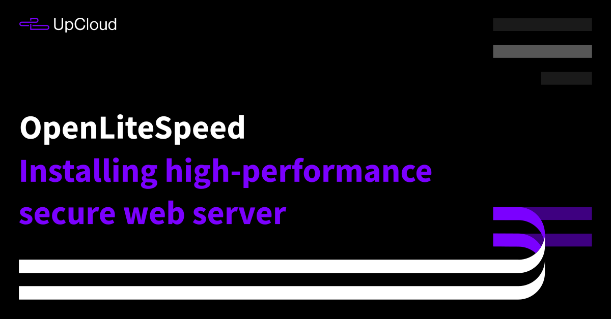 Installing high-performance secure web server