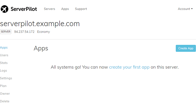 Create the first app