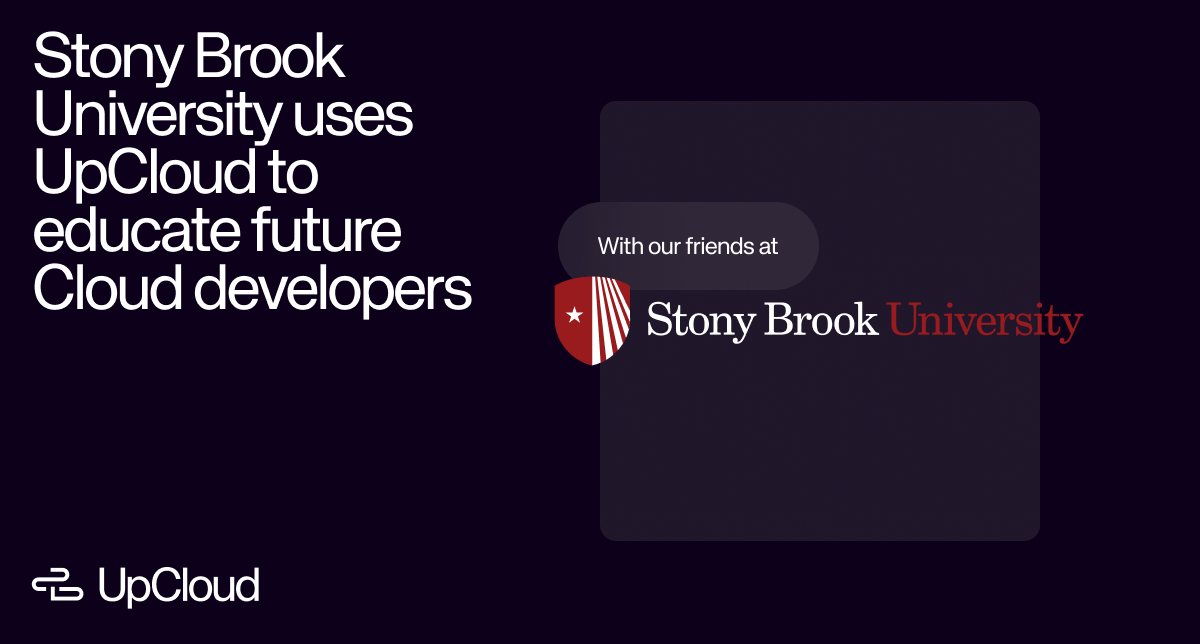 UpCloud supports Stony Brook University in educating future cloud developers through its platform.