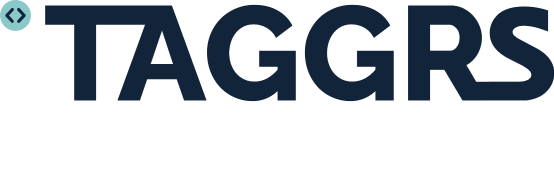 Stylish logo for TAGGRS brand