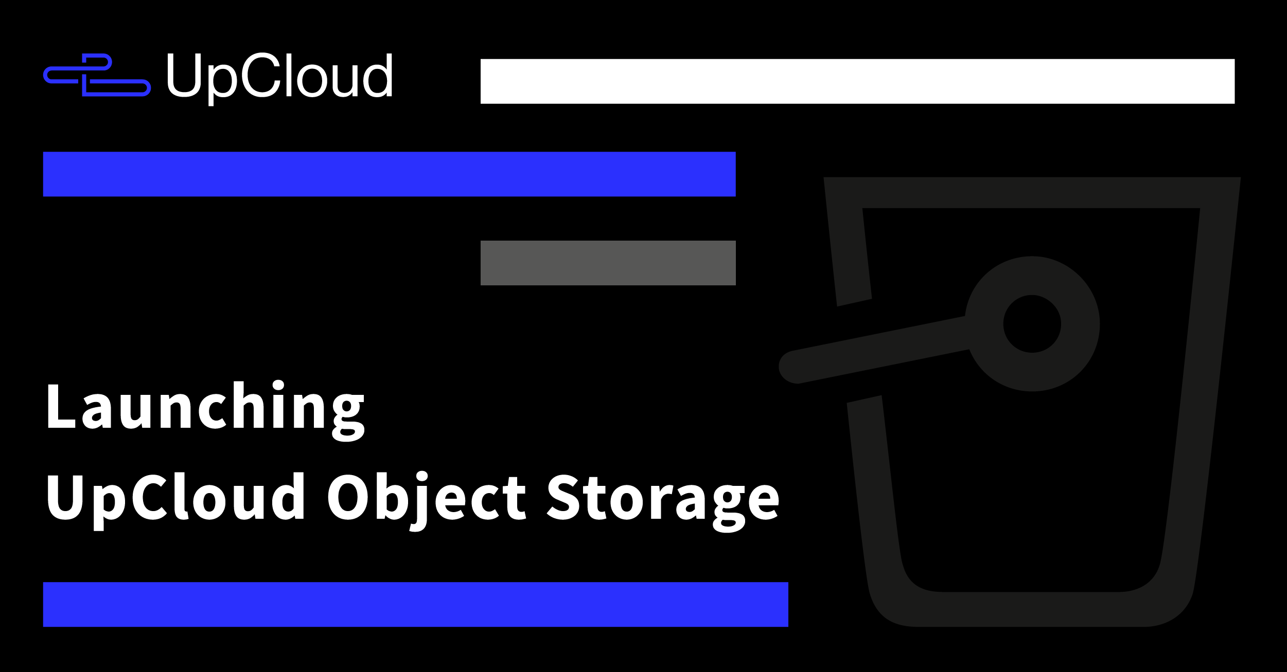 Launching UpCloud Object Storage
