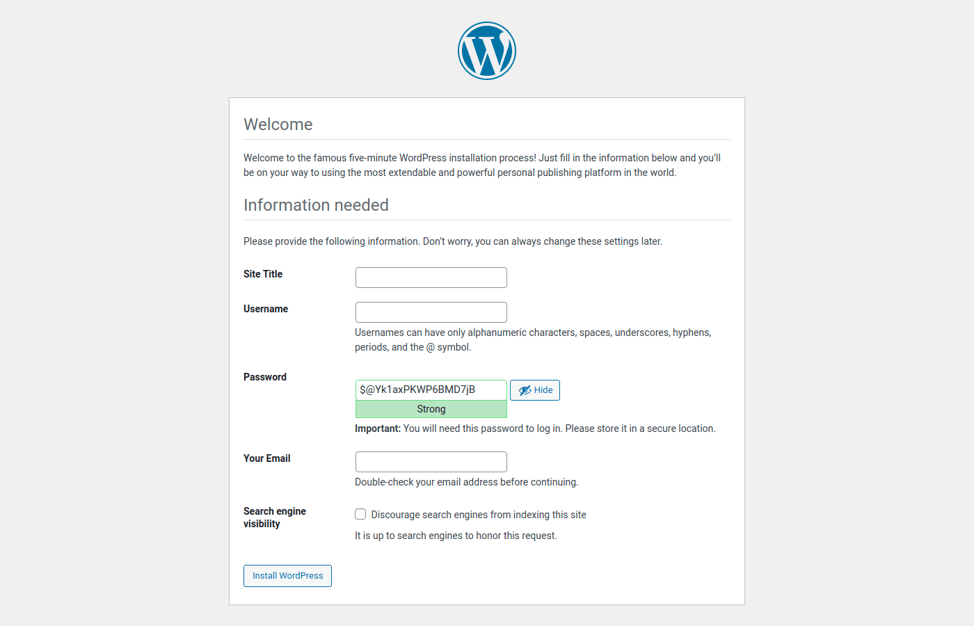 WordPress deployment using UpCloud Managed Database