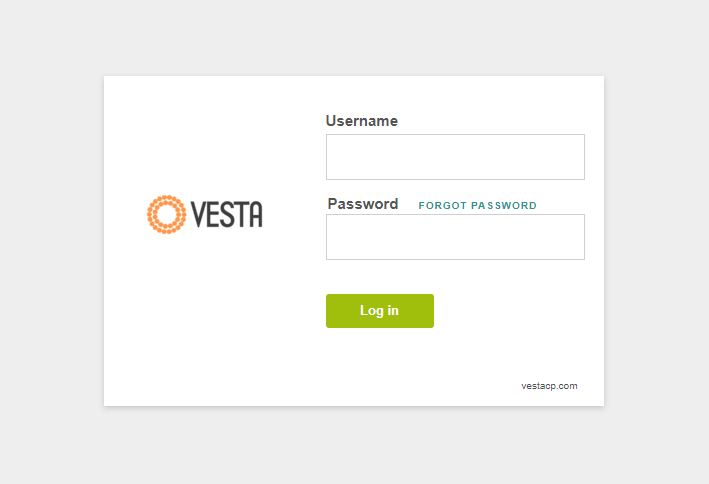 VestaCP login