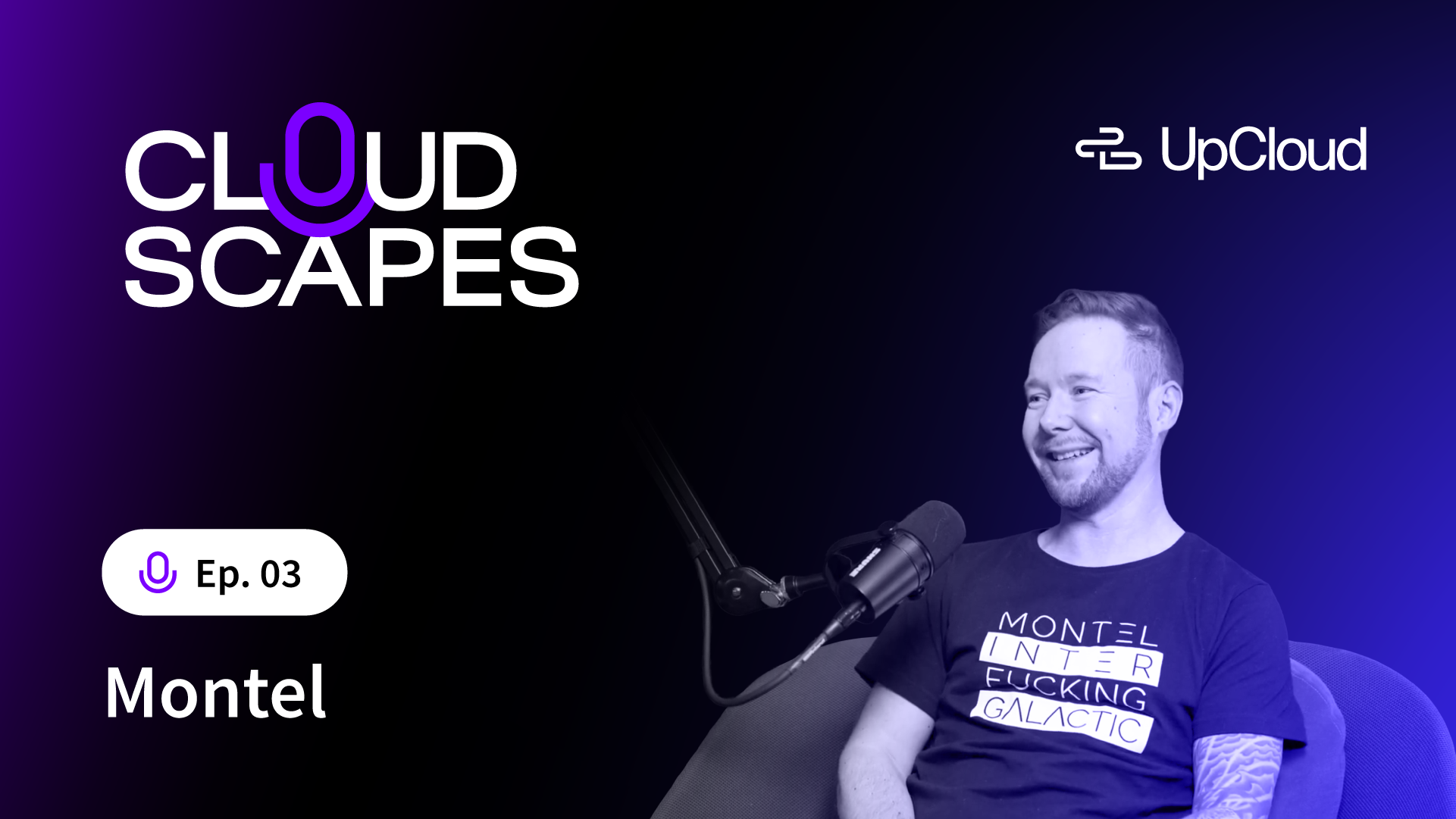 Cloudscapes podcast thumbnail for episode 3 with Montel.