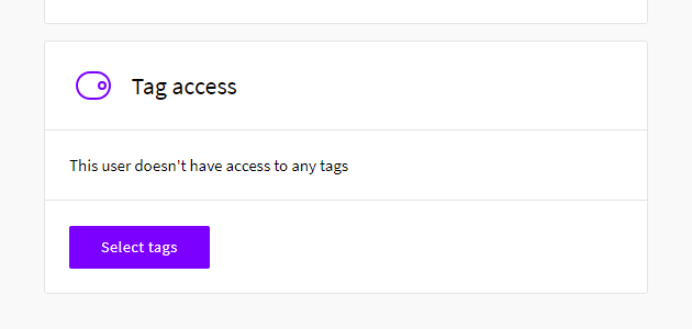 Tags access