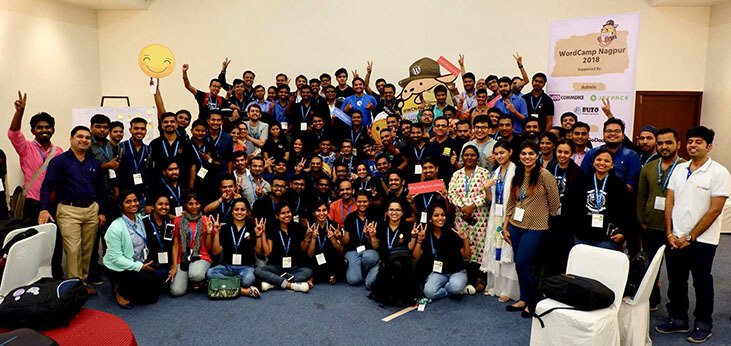 WordCamp Nagpur 2018 group picture